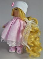 Интерьерная кукла Модница 20 см, ручная работа - вид 5 миниатюра
