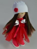 Интерьерная кукла Модница 20 см, ручная работа - вид 15 миниатюра
