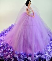 Кукла в свадебном платье 45 см, М7 - вид 3 миниатюра