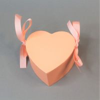 Коробка Сердце с репсовой лентой, h6 х 11 х 11 см, Z20-15 - вид 4 миниатюра