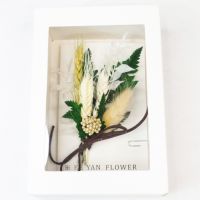 Букет декоративный из сухоцветов и стабилизированных цветов с открыткой 14 см, Z14-5 - вид 3 миниатюра