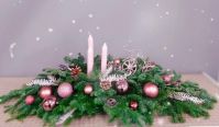 Подсвечник новогодний три свечи - вид 2 миниатюра