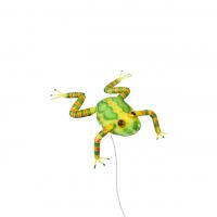 Лягушка декоративная на друте 1 шт - вид 1 миниатюра