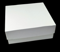 Коробка с крышкой 25 х 25 х 10 см, белый, К21 - вид 1 миниатюра