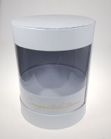 Коробка цилиндр с окном, набор из 3 шт, белый, М64-4 - вид 1 миниатюра