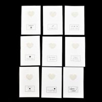 Набор открыток Сердце жемчуг, 7 х 10,5 см, 32 шт, белый, W97-23 - вид 1 миниатюра