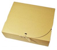 Коробка с откидной крышкой 22 х 14 х 5,5 см, крафт, К13 - вид 1 миниатюра