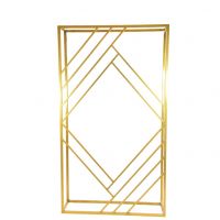 Каркас декоративный Геометрия, h200 x 120 x 24 см, металл, матовое золото, Z9-27 Каркас декоративный Геометрия, h200 x 120 x 24 см, металл, матовое золото, Z9-27