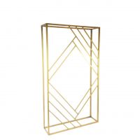 Каркас декоративный Геометрия, h160 x 90 x 24 см, металл, матовое золото, Z9-27 Каркас декоративный Геометрия, h160 x 90 x 24 см, металл, матовое золото, Z9-27