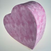Коробка сердце бархат, набор из 3 шт, розовый, Z3-14 - вид 3 миниатюра