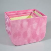 Коробка бархат без крышки, набор из 3 шт, розовый, Z20-18 - вид 1 миниатюра