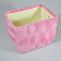 Коробка бархат без крышки, набор из 3 шт, розовый, Z20-18 - вид 2 миниатюра