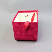 Коробка бархат без крышки, набор из 3 шт, малиновый, Z20-18 - вид 4 миниатюра