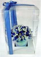Композиция из сухоцветов Сиреневый туман, в подарочной коробке - вид 1 миниатюра