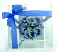 Композиция из сухоцветов Сиреневый туман, в подарочной коробке - вид 4 миниатюра