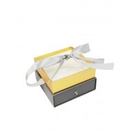Коробка прямоугольная с выдвижным ящиком 14 х 14 х h19 см, ПРЕМИУМ, Z39-2 - вид 1 миниатюра