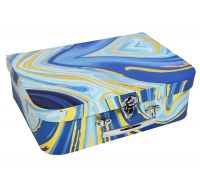 Коробка чемодан Абстракция, набор из 3 шт, синий морской, W120-24 - вид 3 миниатюра