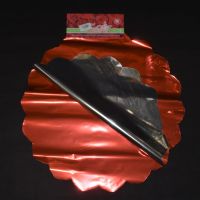 Салфетка для цветов d 60 см, металл, красный - вид 1 миниатюра