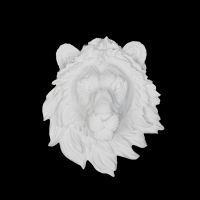 Гипсовое панно Голова льва, 22 х 19.5 х 8.5 см - вид 1 миниатюра