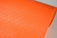 Фетр ламинированный Плетение, 54 см х 10 ярдов, оранжевый, W79-8 - вид 1 миниатюра