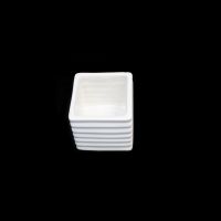 Кашпо керамическое h7.5 х 7.5 х 7.5 см, белый, Z21-21 - вид 1 миниатюра