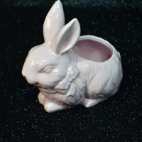Кашпо керамика Кролик розовый, h14 см, Z35-23 - вид 1 миниатюра