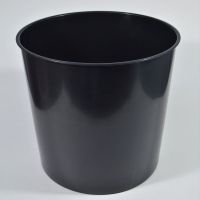 Технологическая емкость h23 см х d25 см, пластик, черный Технологическая емкость h23 см х d25 см, пластик, черный