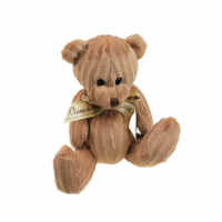 Мягкая игрушка Медведь вельветовый, h16 см, Z17-2 - вид 3 миниатюра