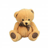 Мягкая игрушка Медвежонок с бантом, h13 см, Z17-5 - вид 3 миниатюра
