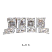 Сумка бумажная 32 х 26 х 11 см, Новогодний дизайн, 12 шт, FA39 - вид 6 миниатюра