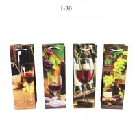 Сумка бумажная под бутылку 36 х 12 х 10 см, 12 шт, FA1 - вид 2 миниатюра