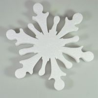 Снежинка из пенопласта 25 см, 5 шт - вид 2 миниатюра