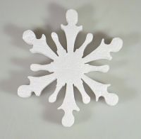 Снежинка из пенопласта 25 см, 5 шт - вид 1 миниатюра