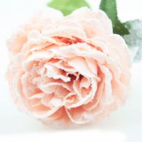 Искусственный цветок Роза со снегом, 60 см, W35-28 - вид 5 миниатюра