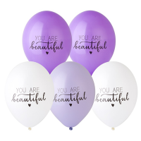Надувные шары BEAUTIFUL 36 см, 5 шт - вид 1 миниатюра