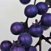 Ветка искусственная с фиолетовыми ягодами 70 см, W35-9 - вид 1 миниатюра