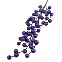 Ветка искусственная с фиолетовыми ягодами 70 см, W35-9 - вид 1 миниатюра