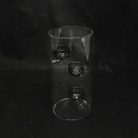 Подсвечник стеклянный на 3 свечи d12 х h25 см, Z33-22 - вид 2 миниатюра
