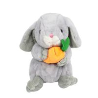 Мягкая игрушка Зайка с морковкой, h19 см, W107-10 - вид 4 миниатюра