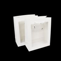 Сумка бумажная 32 х 26 х 12 см, Прозрачное окно, 12 шт, Z36-91 - вид 4 миниатюра