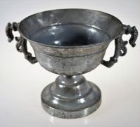 Вазон Кубок Антик, h16 х d17 см, металл, серебряный, М82-5 - вид 1 миниатюра