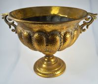 Вазон Кубок Антик, h23 х d38 см, металл, золотой, М82-9 - вид 1 миниатюра