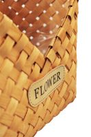Сумочка из шпона Flower, 20 х 16 х 9 см, медовый, W61-11 - вид 3 миниатюра
