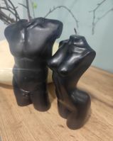 Свеча декоративная Женский бюст 13 см, черный - вид 1 миниатюра