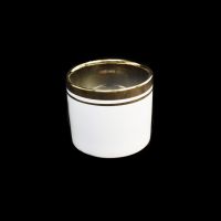Кашпо керамическое Золотая кайма h10 х d10 см, Z21-43 - вид 2 миниатюра