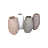 Ваза керамическая soft touch Листья 3D d7.5 х h30 см, FA32-79 Ваза керамическая soft touch Листья 3D d7.5 х h30 см, FA32-79