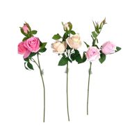 Роза ветка искусственная h61 см, FA51-8 Роза ветка искусственная h61 см, FA51-8