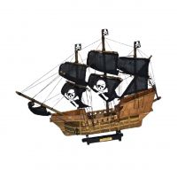 Корабль Пиратский, h37 см х 44 см, W96-19 - вид 1 миниатюра
