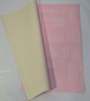 Пленка в листах Надписи, 20 шт, розовая пудра/кремовый, Z11-21 - вид 1 миниатюра