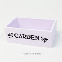 Ящик деревянный для цветов и подарков Garden, 25 х 14 х 9.5 см - вид 1 миниатюра